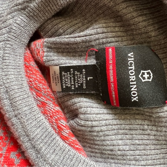 Victorinox woman’s gray orange sweater - Picture 6 of 6